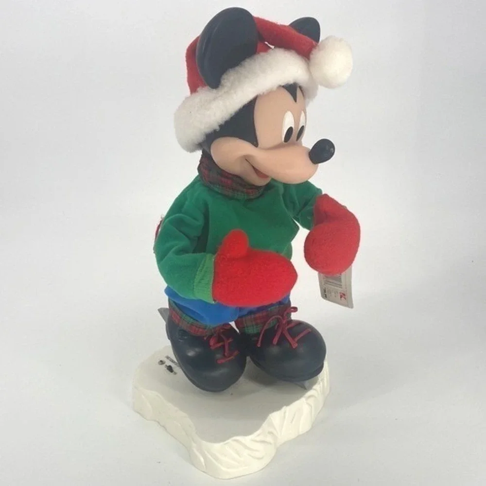 Santa's Best Mickey Unlimited 1998 Mickey Mouse Holiday Animated Ice Skater‎